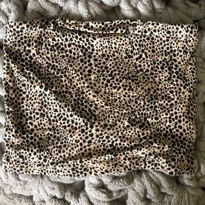 Cheetah print tube top